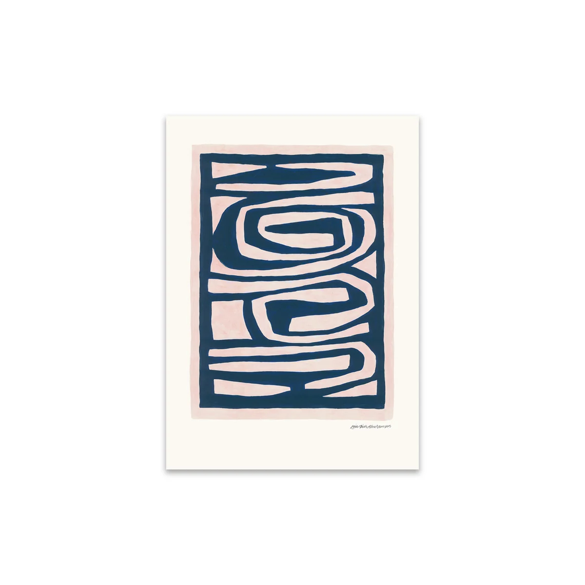 The Poster Club - Flowing von Leise Dich Abrahamsen, 30 x 40 cm