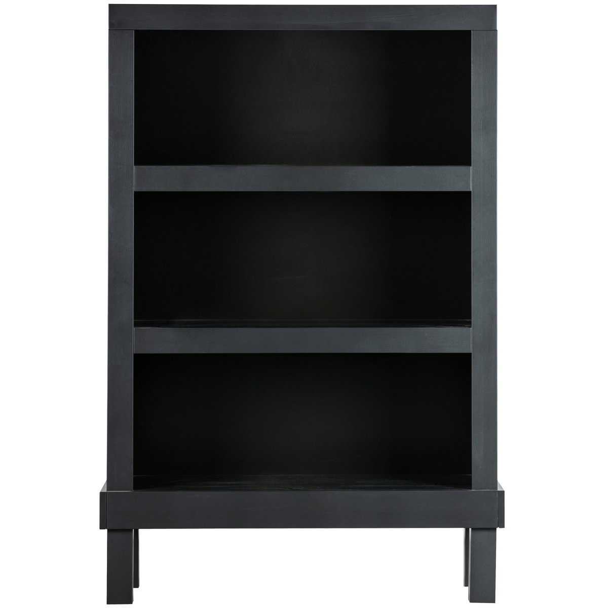WOOOD open kast Bonk - Grenen - Zwart - 160x103x37