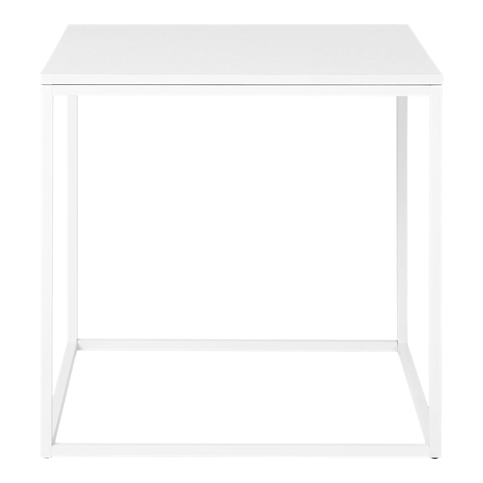 Bout de canapé cube blanc VARDE