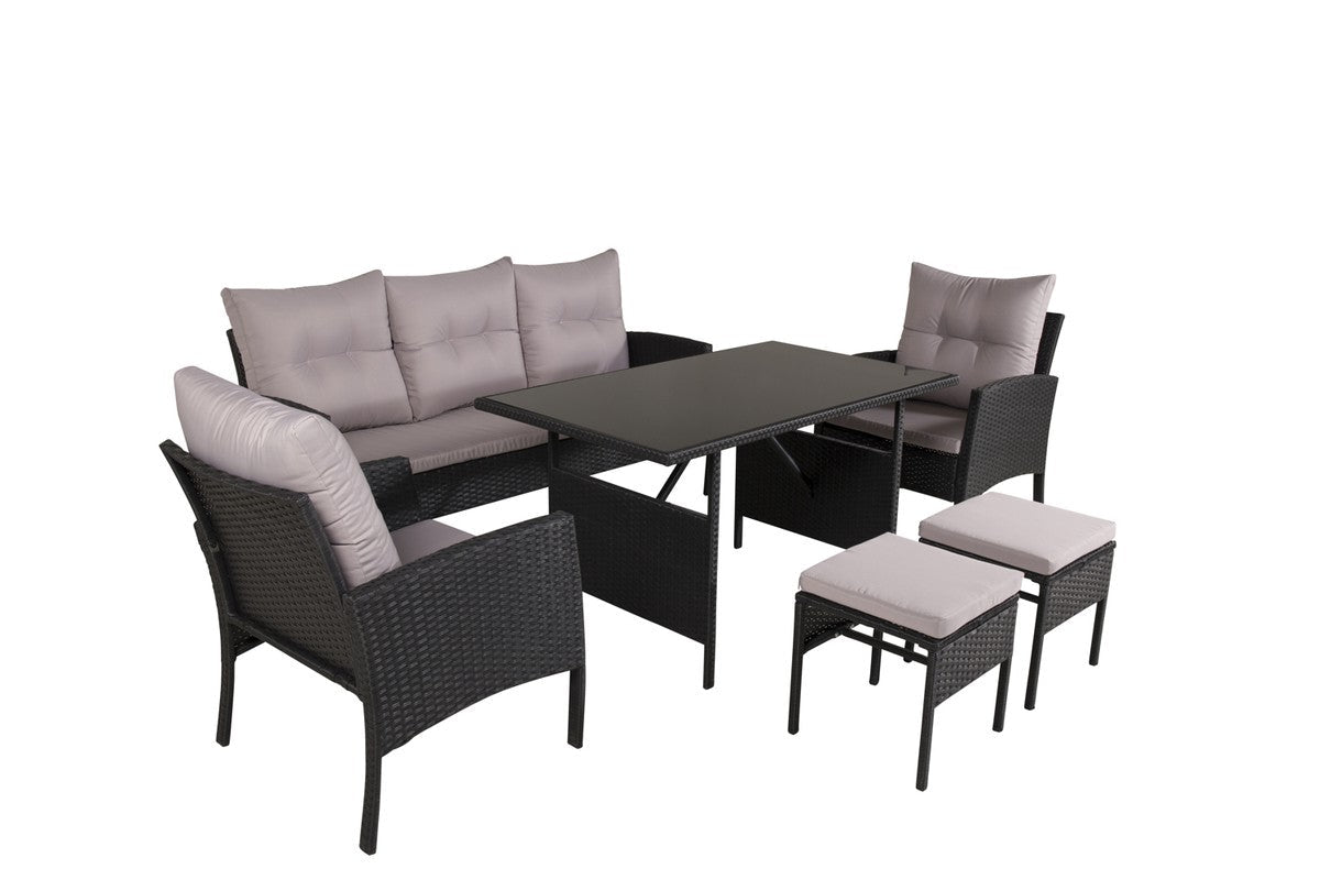 Rebellenclub Gerani Loungeset - Zwart