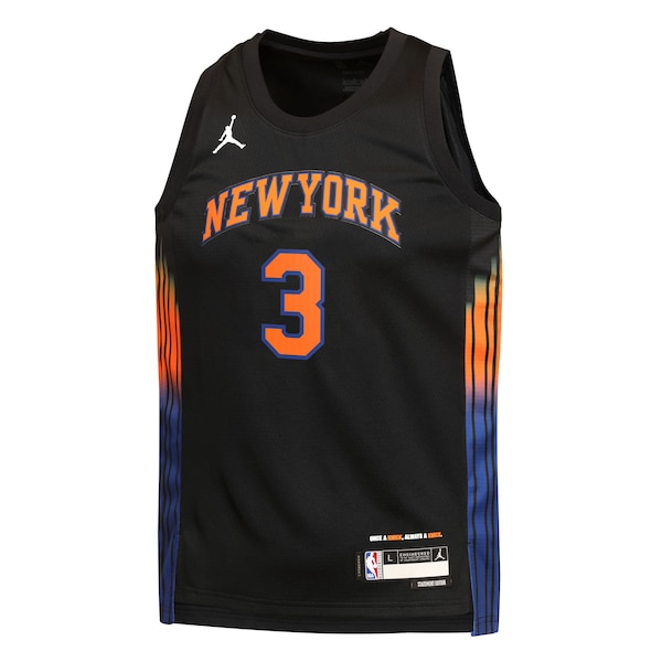 Josh Hart New York Knicks Jordan Brand Youth  Swingman Jersey - Statement Edition - Black