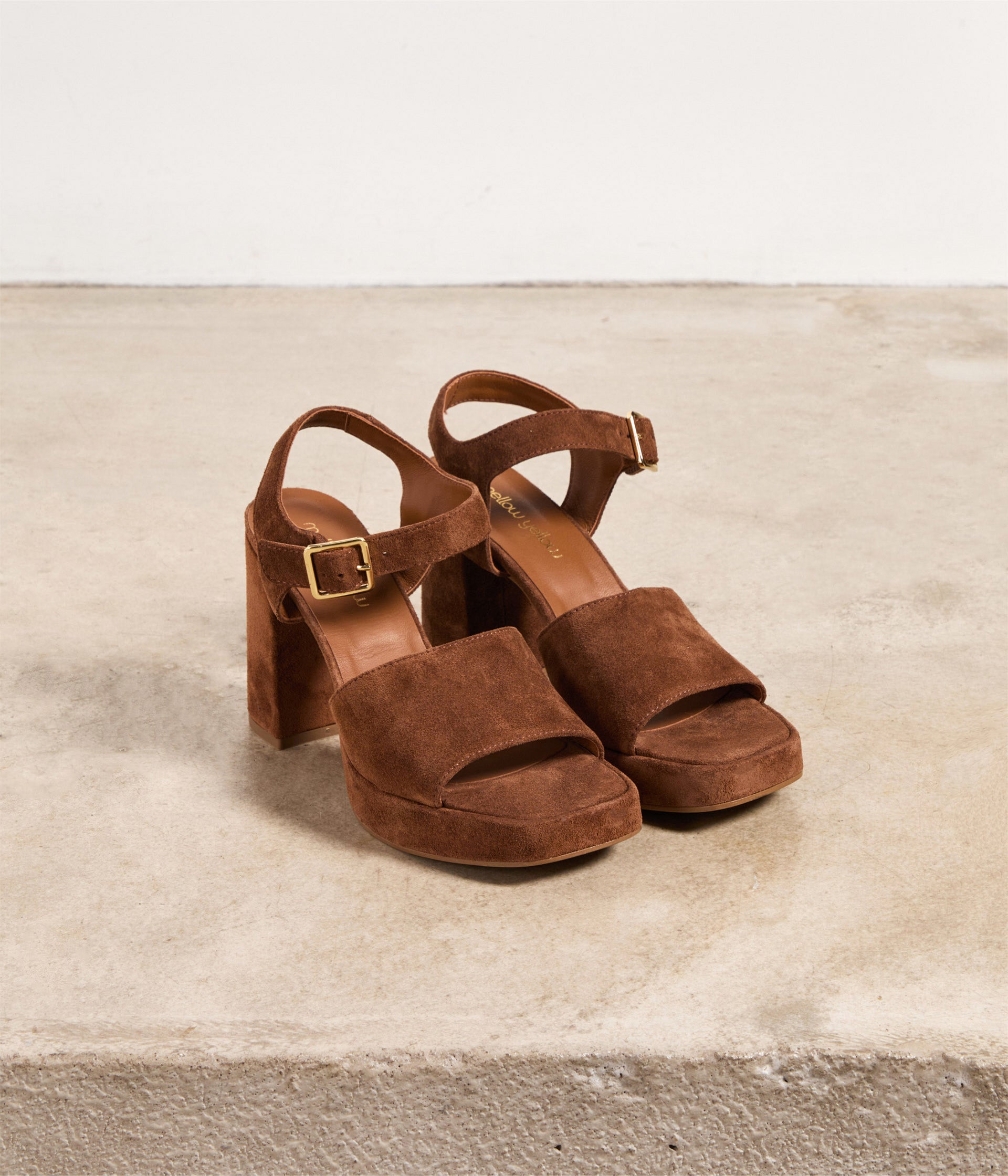 Sandales à talon marron Rodrigue