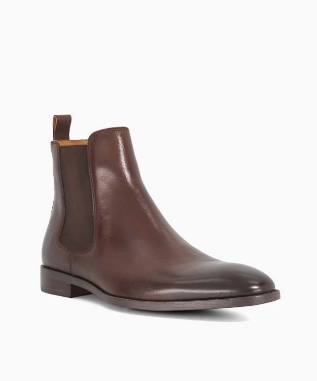 Matchin Dark Brown - Flexi sole Leather Chelsea Boots