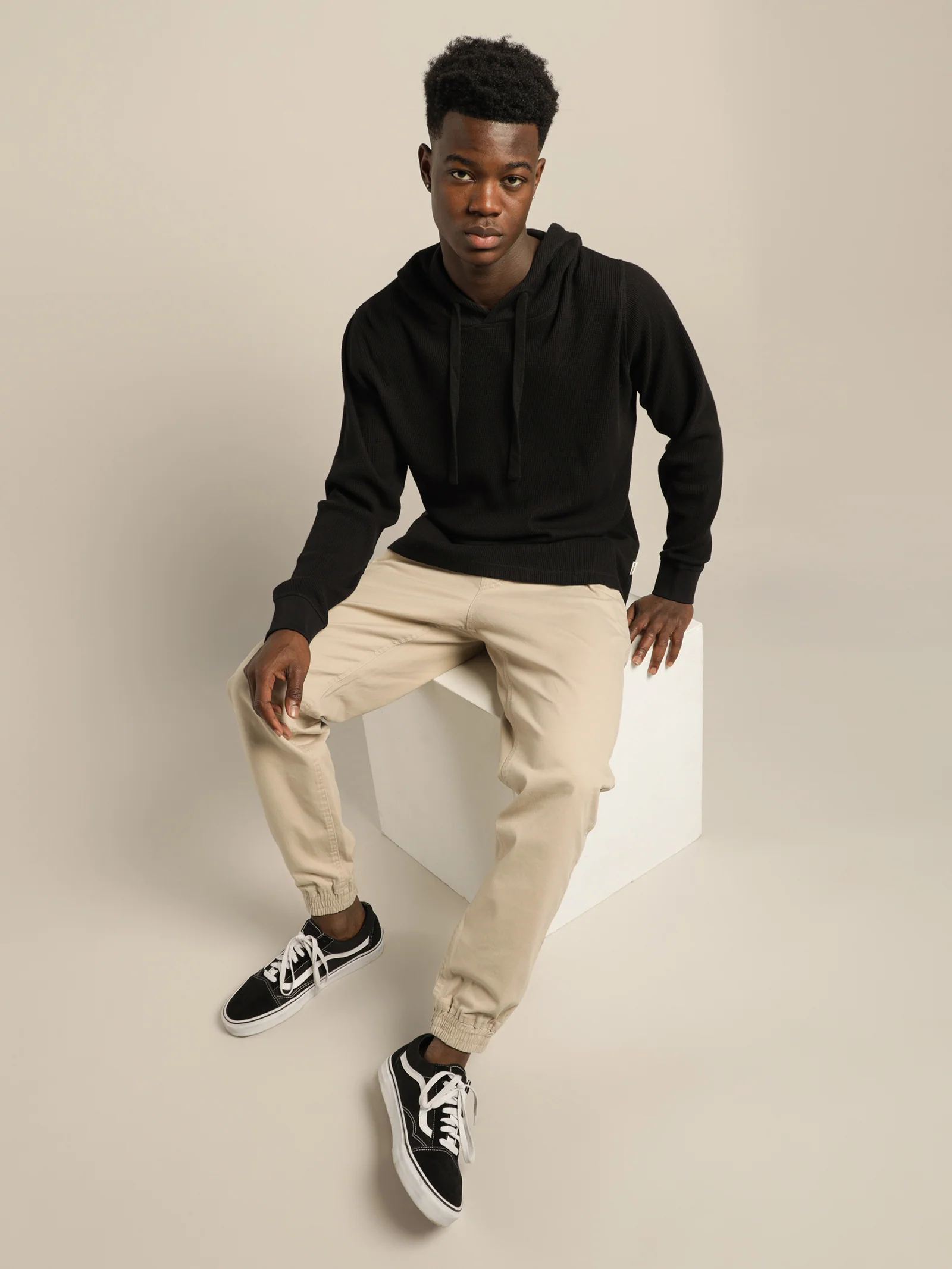 Maison Waffle Hooded Sweater