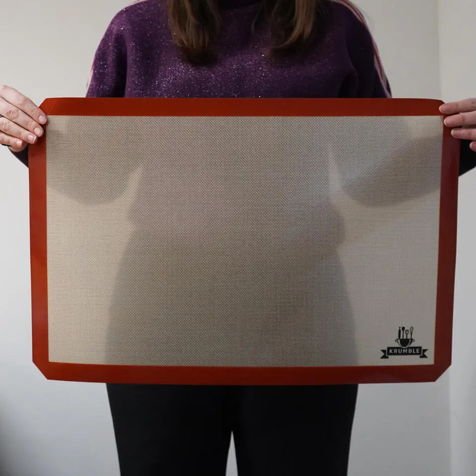 Krumble Siliconen bakmat - Silicoon - Glasvezel - Bruin - 40x60 cm