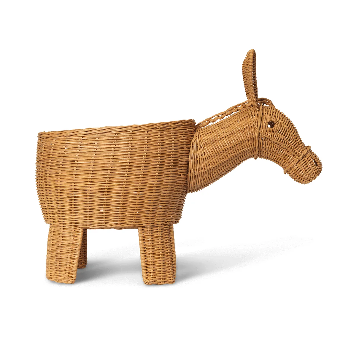 Ferm Living - Donkey Aufbewahrung, Rattan geflochten