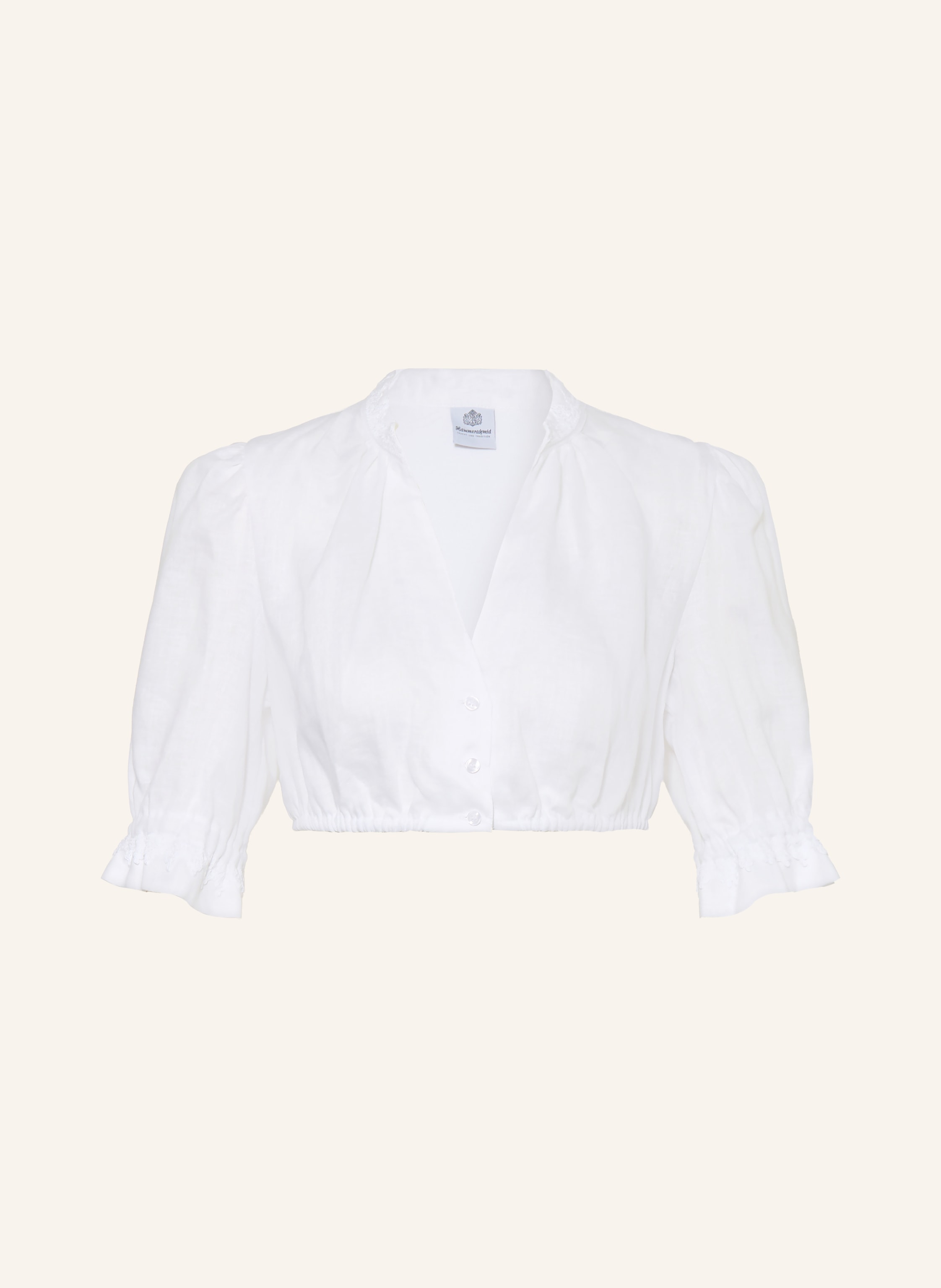 Hammerschmid Dirndlbluse ANKE mit Leinen