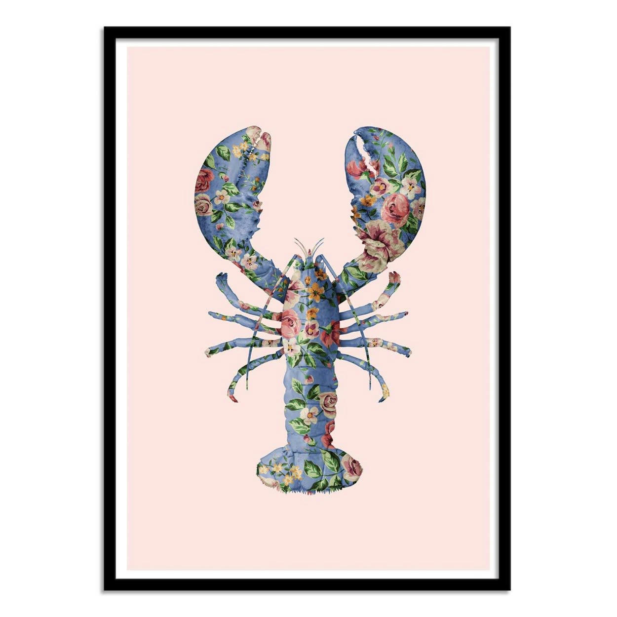 PAUL FUENTES - FLORAL LOBSTER - Affiche d