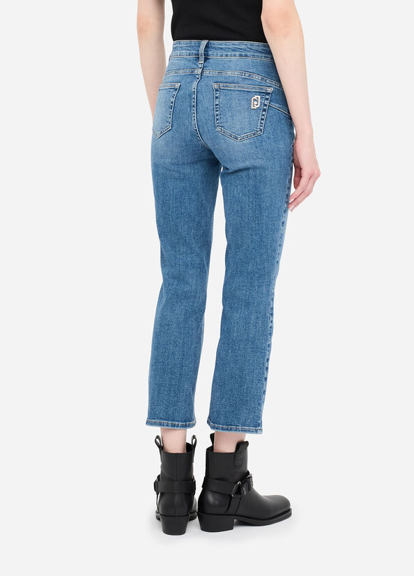 Jeans flare cropped