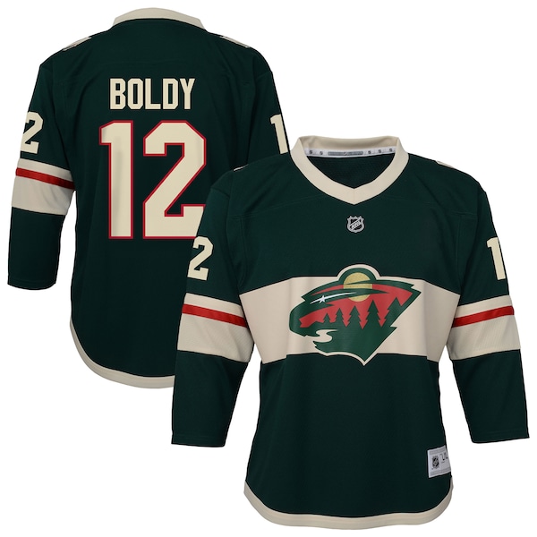 Matthew Boldy Minnesota Wild Outerstuff Youth Home Replica Jersey - Green