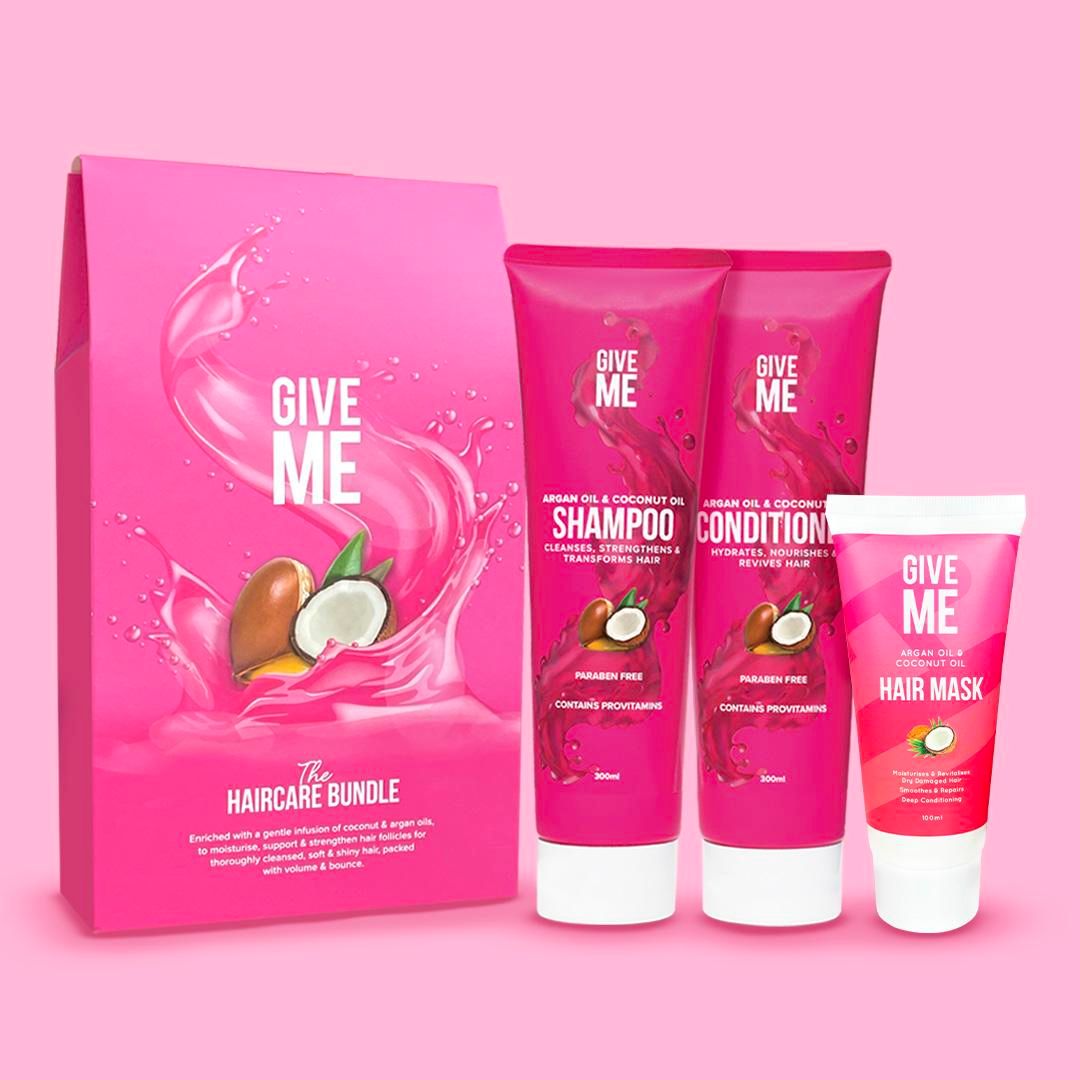 Give Me The Haircare Bundle - Argan Oil & Coconut Oil - Shampoo & Conditioner Gift Set