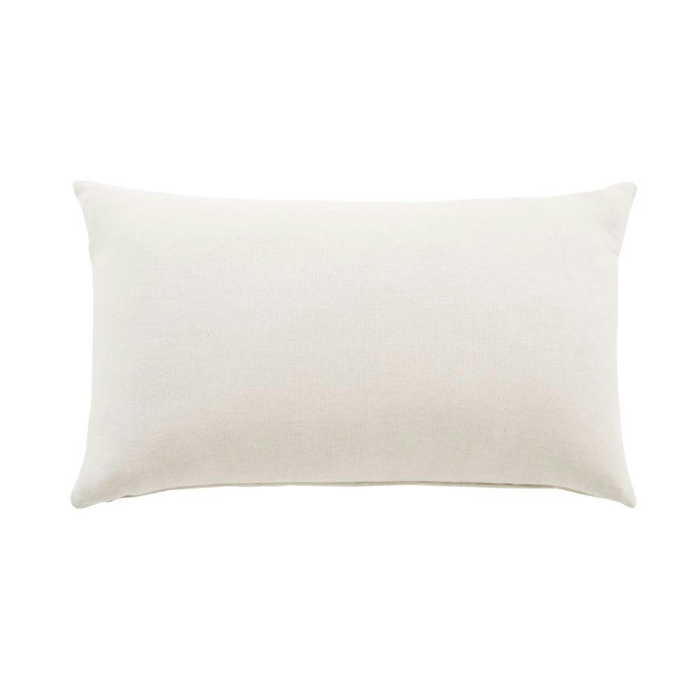 - Coussin style velours dévoré motifs géométriques 30x50