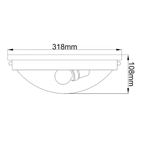 Plafonpolerowany nikiel-biały okrągły 31,8cm Gravity 2xE27x40W IP20 Feiss