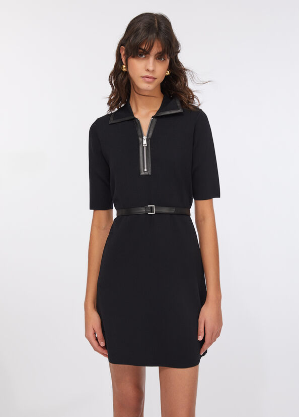 Abito in maglia con cintura