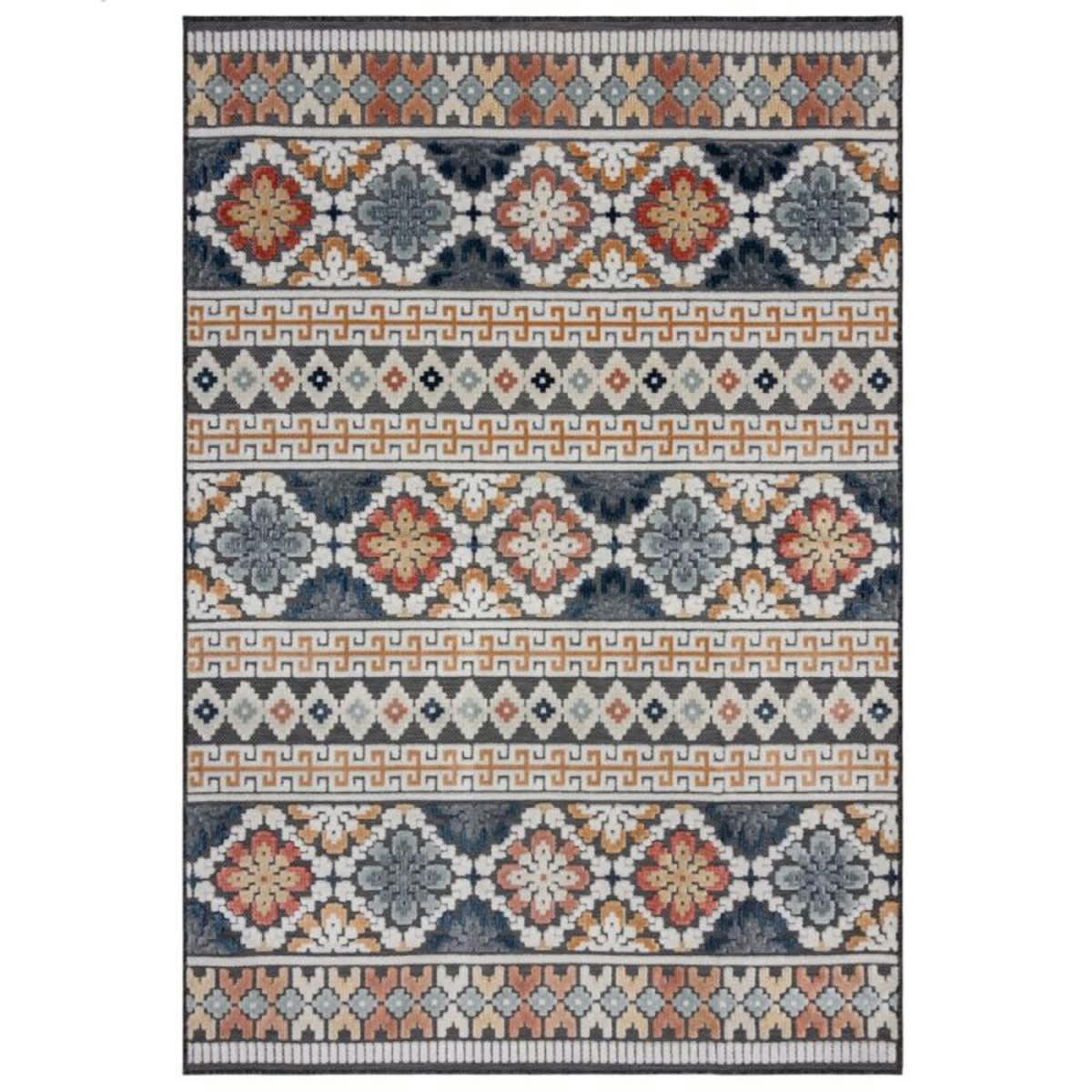 TERESA - Tapis de salon en polypropylène bleu 200x290 cm