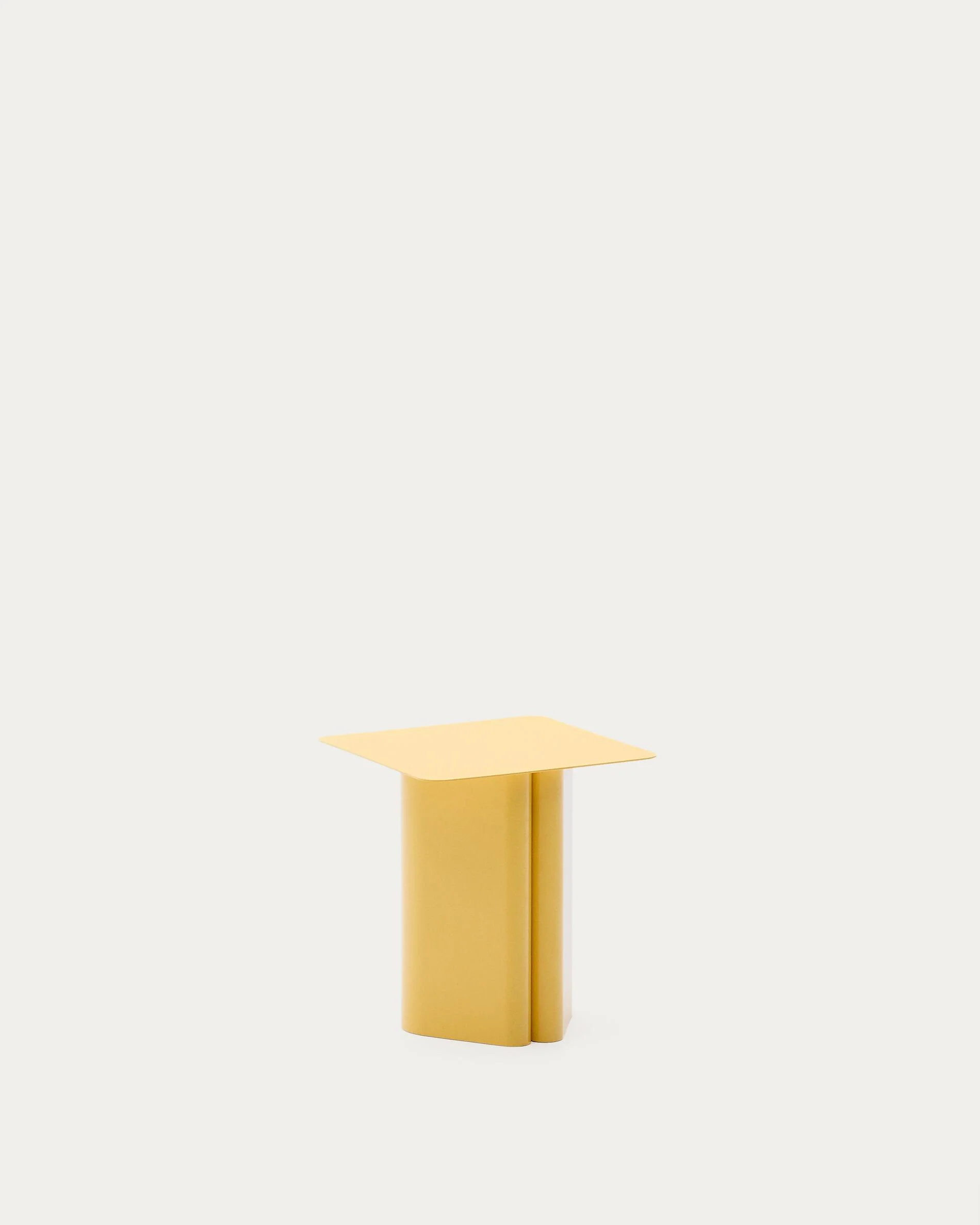 Arvin yellow iron side table 42 x 42cm