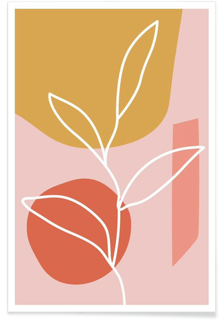 GROW - Affiche jaune & rose