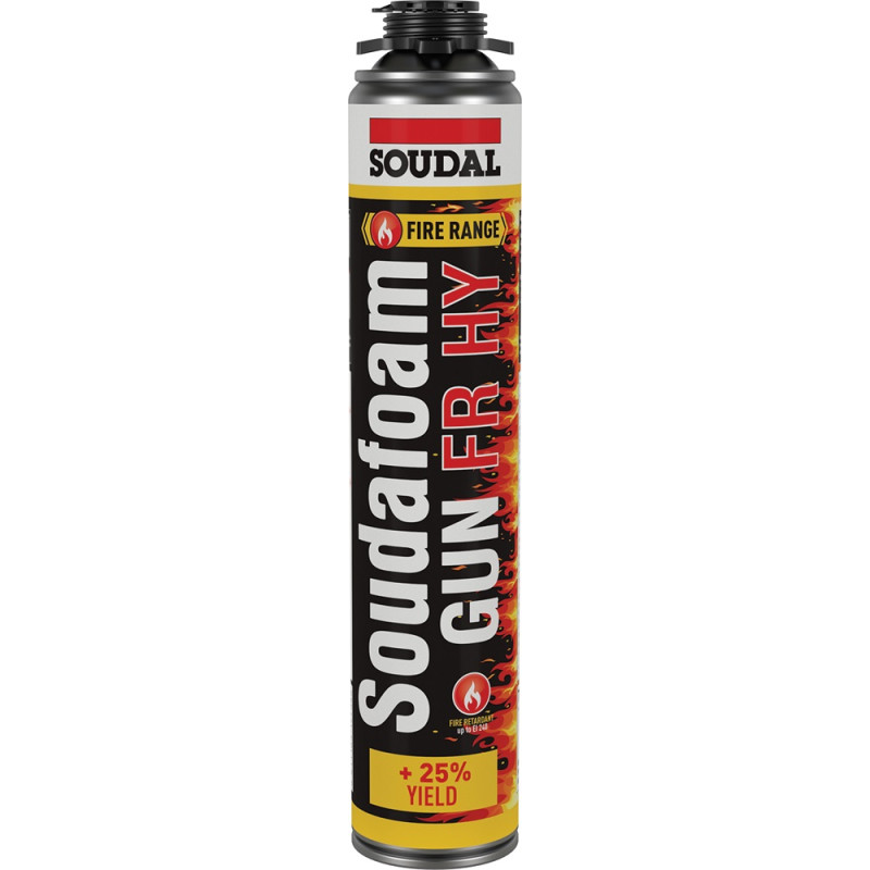 Mousse PU coupe-feu Soudafoam Gun 750 ml SOUDAL