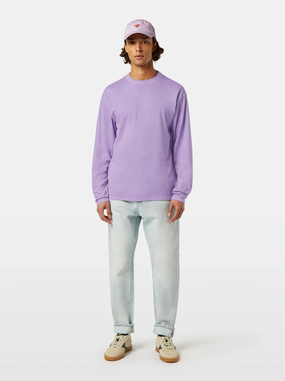 Relaxed-Fit Garment-Dyed Long Sleeve T-Shirt
