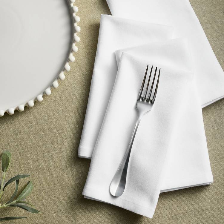 Habitat Pack of 4 Napkins - White