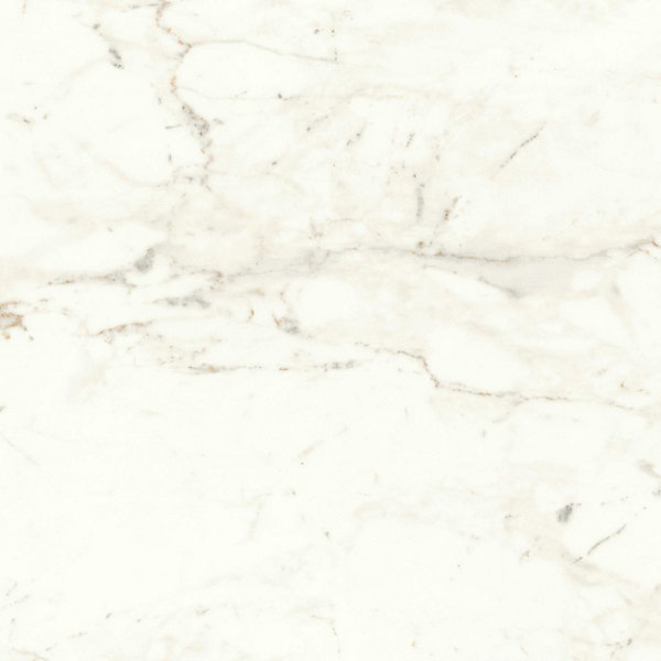 Carrelage effet Marbre Blanc Calacatta Prima 60x60x0,9 cm Silk Faventa - Sol et mur intérieur (vendu par carton de 1,08 m²) - RO'M