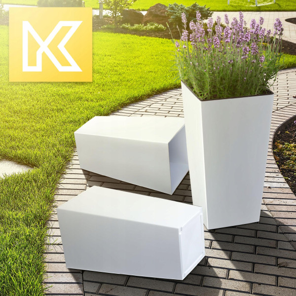Kadax Donica   Wkład 18x36cm Wysoka Biała Połysk