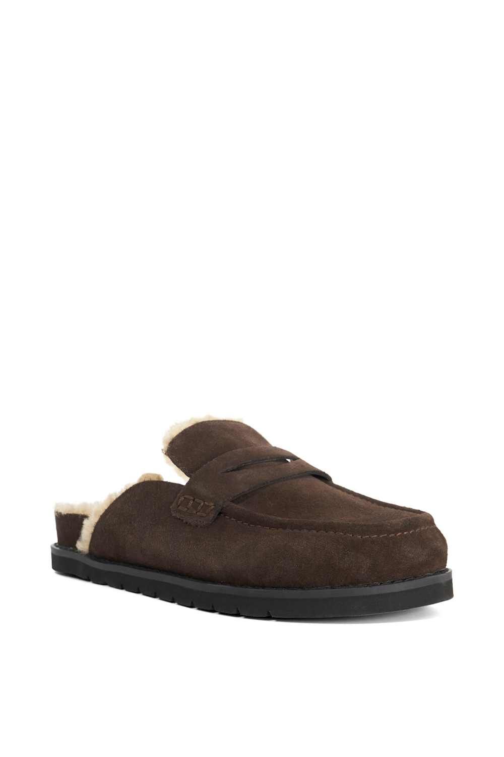 Dune London Goldys' Suede Mules