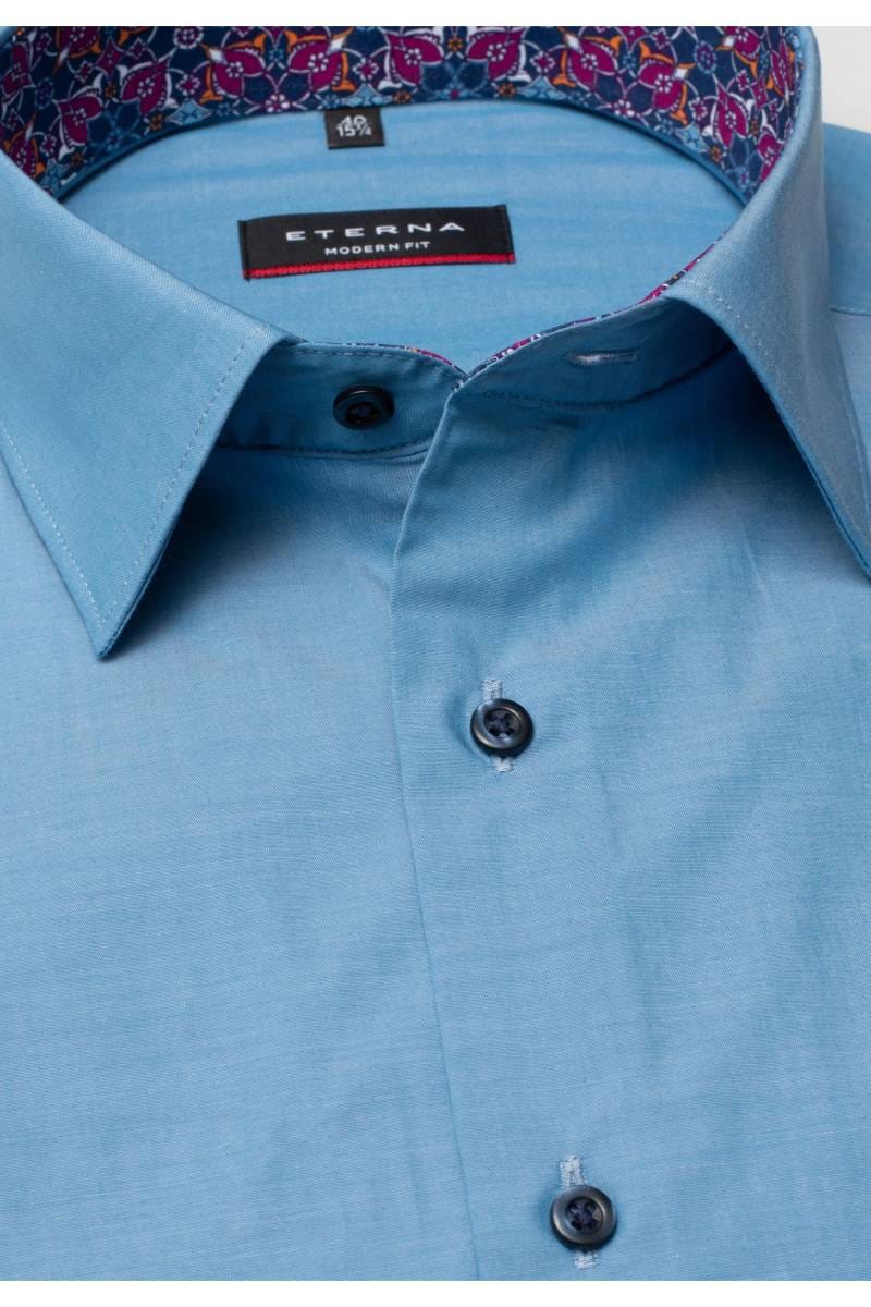 ETERNA Modern Fit Hemd türkis, Einfarbig