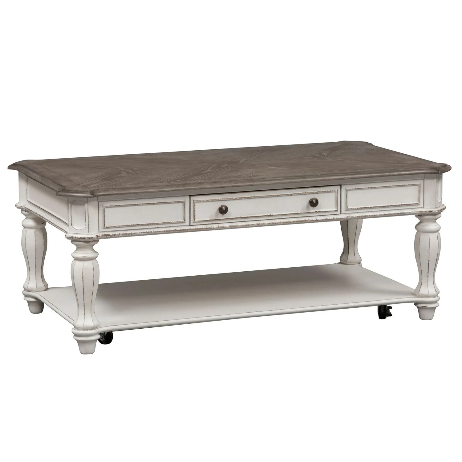 Magnolia Manor Antique White Rectangular Cocktail Table