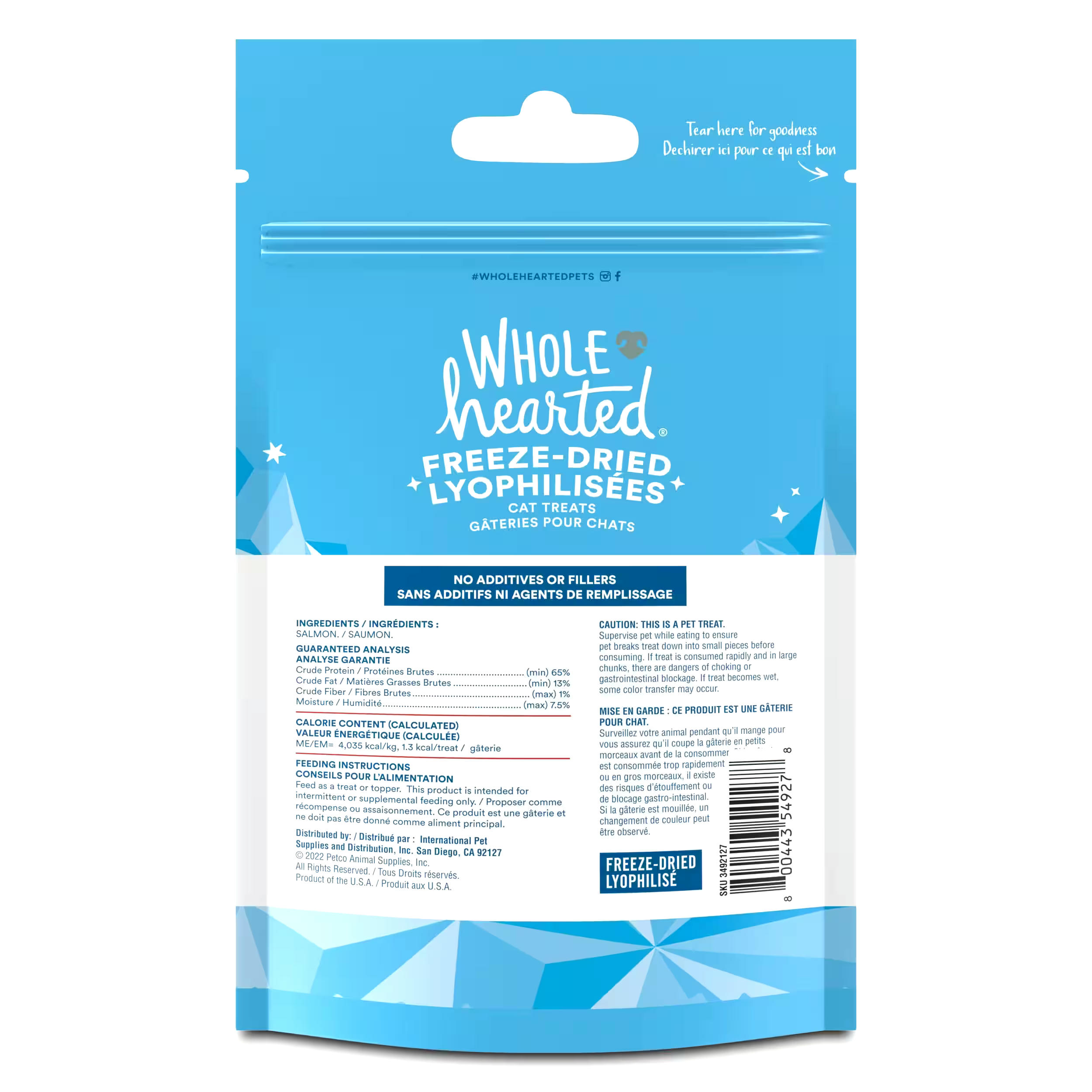 WholeHearted Freeze-Dried Salmon Cat Treats, 28-g