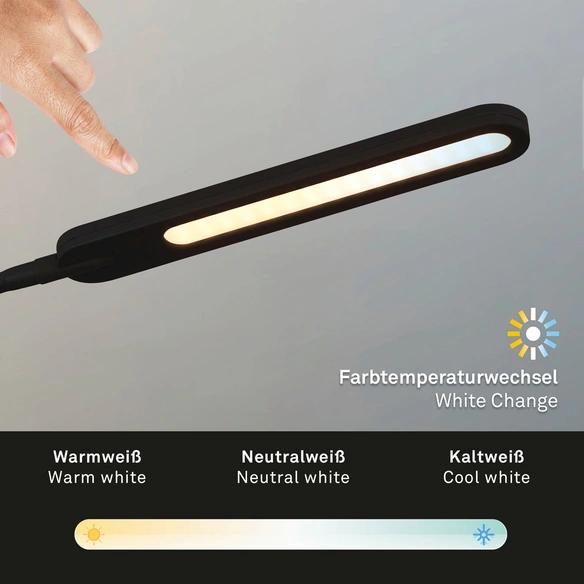 LED-Stehleuchte »SERVO«, schwarz, Höhe: 183 cm, inkl. Leuchtmittel