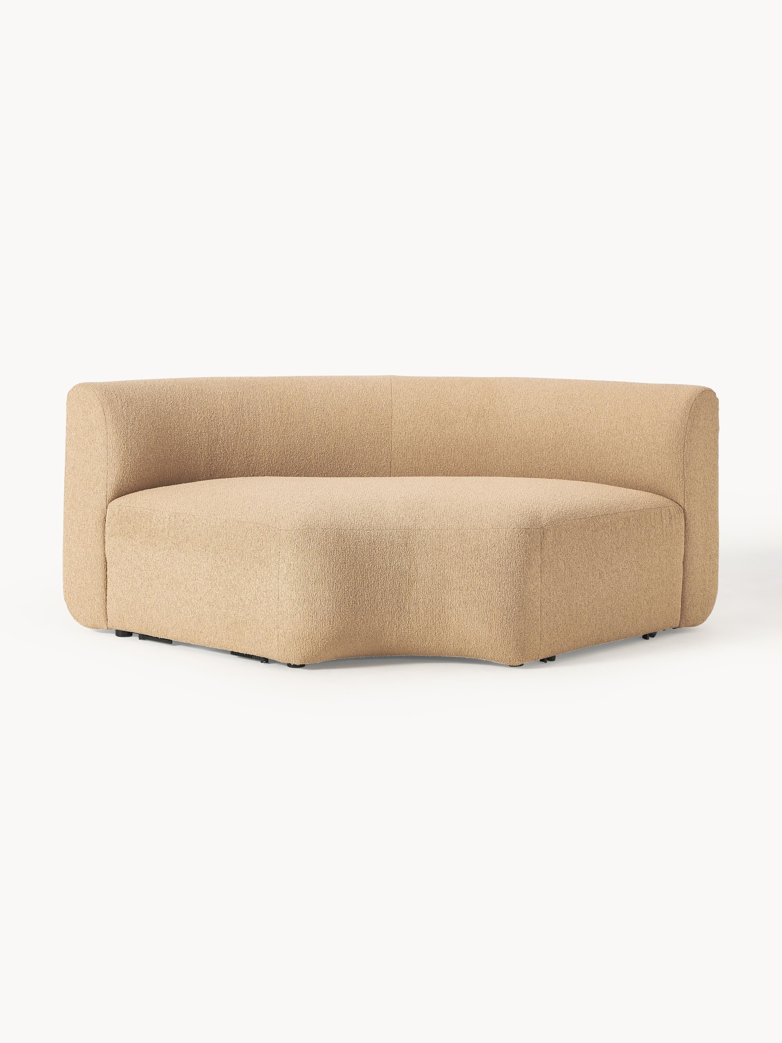 Rundes Bouclé-Eckmodul Sofia