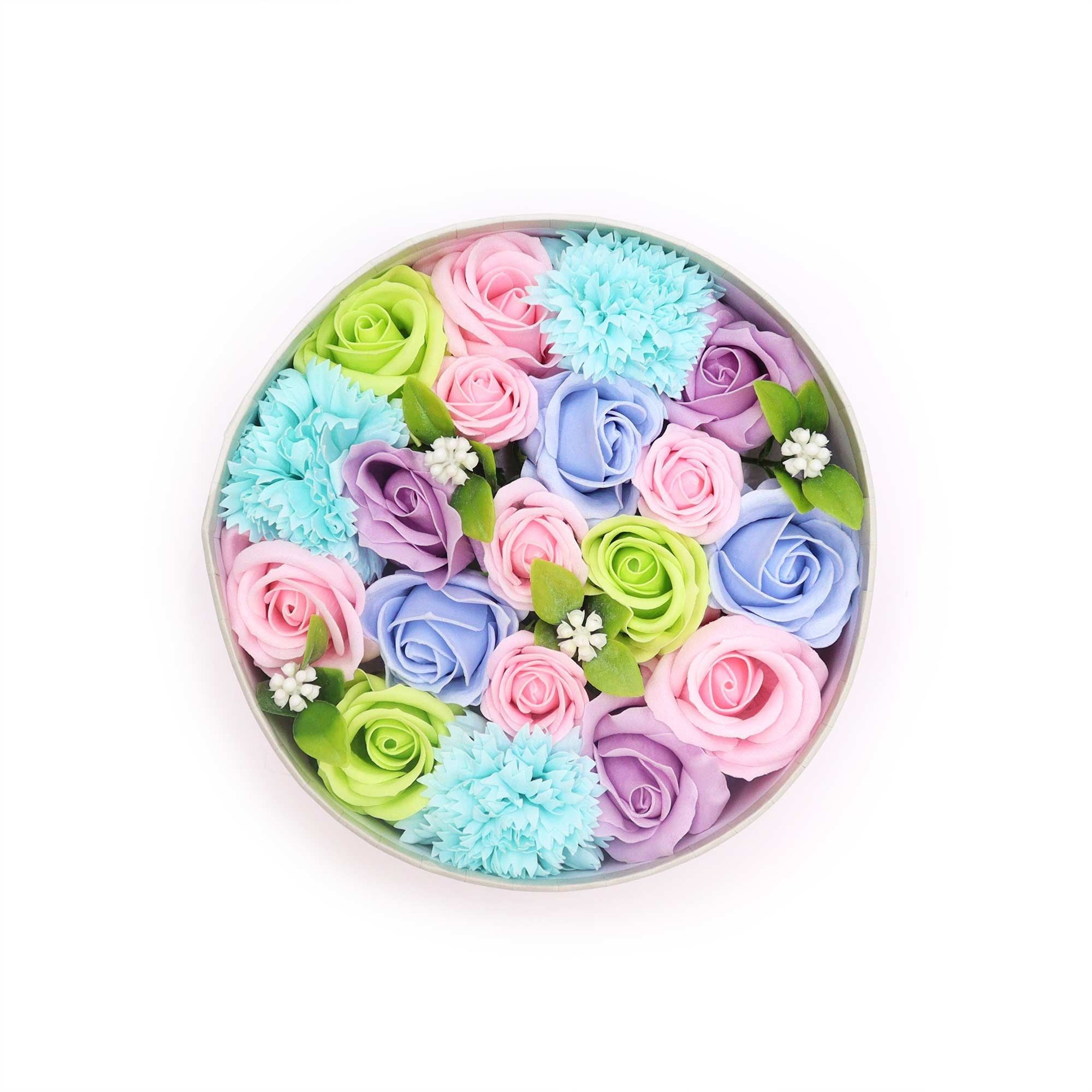 Serenityy Beautiful Soap Flowers - Calming Blue, Hand Crafted, Gift Box