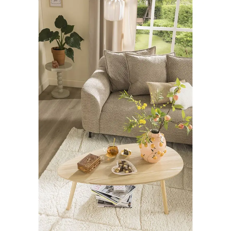 Salontafel Arvin - naturelkleur - 50x100x40 cm