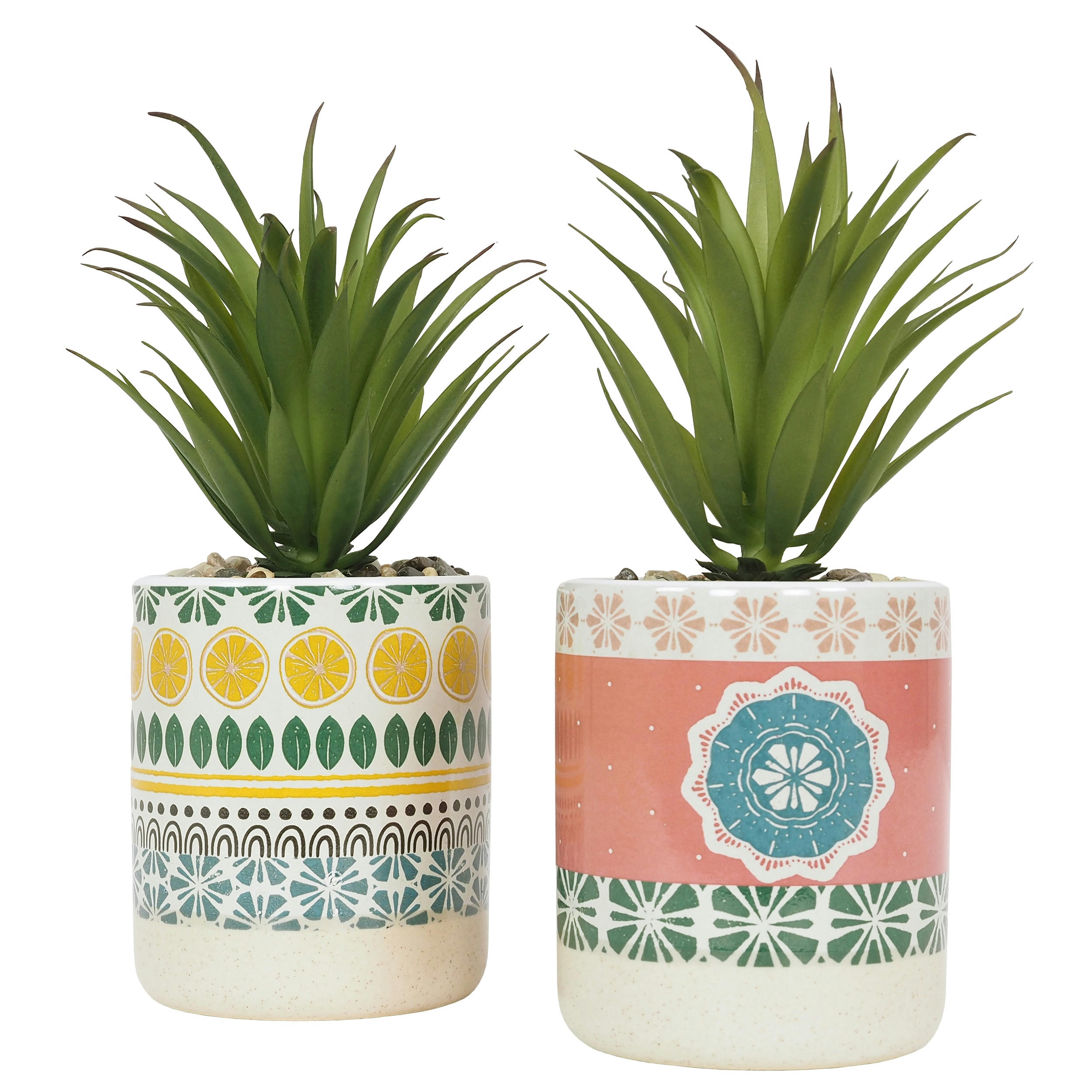 - Succulentes artificielles 20cm lot de 2