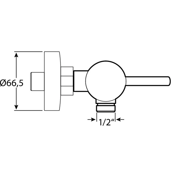 Duscharmatur »GREDA«, Messing, glänzend, ½