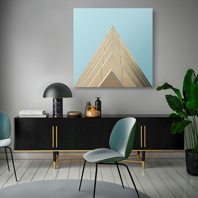 TRIANGULATION - Photographie d'art de Nicolas Rottiers 60x60 cm sur alu