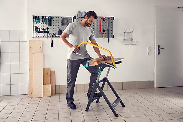 Etabli de serrage pliant Wolfcraft Master 750 Ergo 125kg