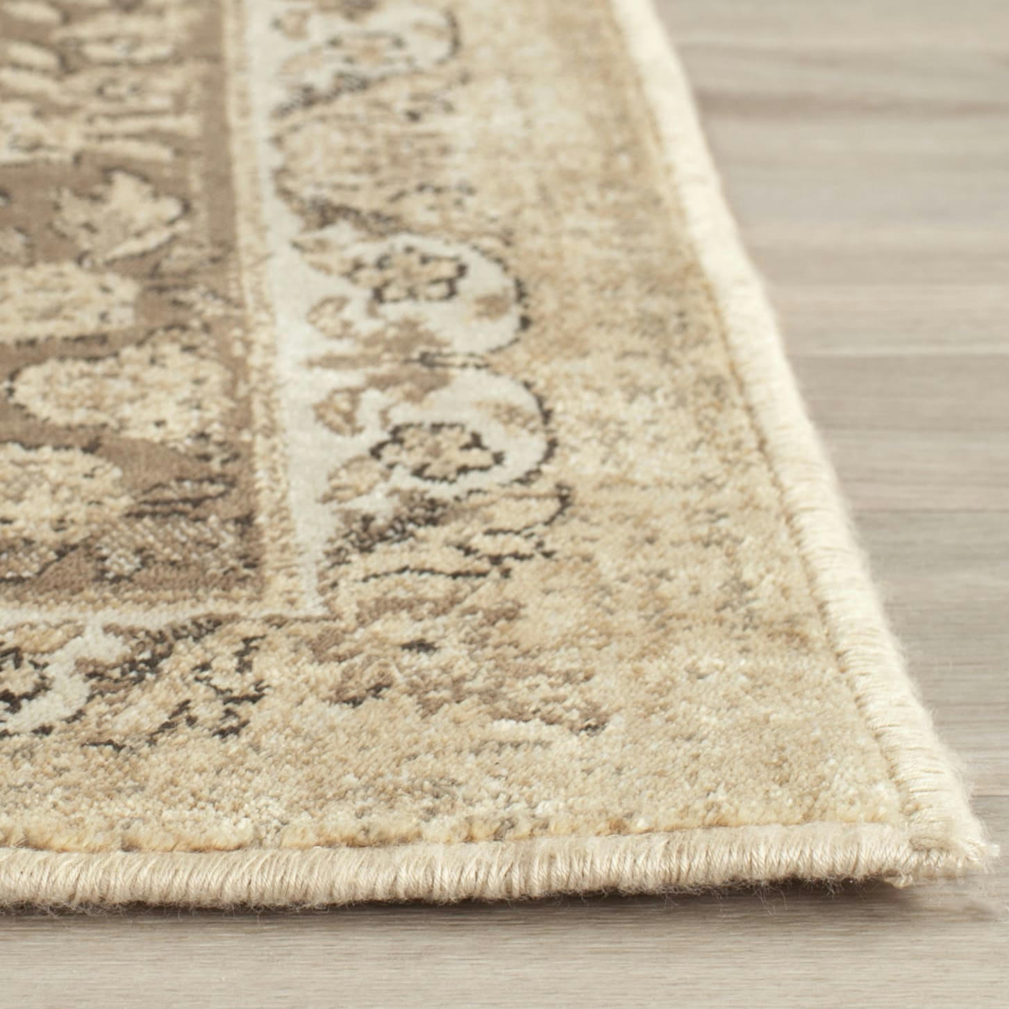 VINTAGE - Tapis de salon interieur en beige chaud, 99 x 140 cm