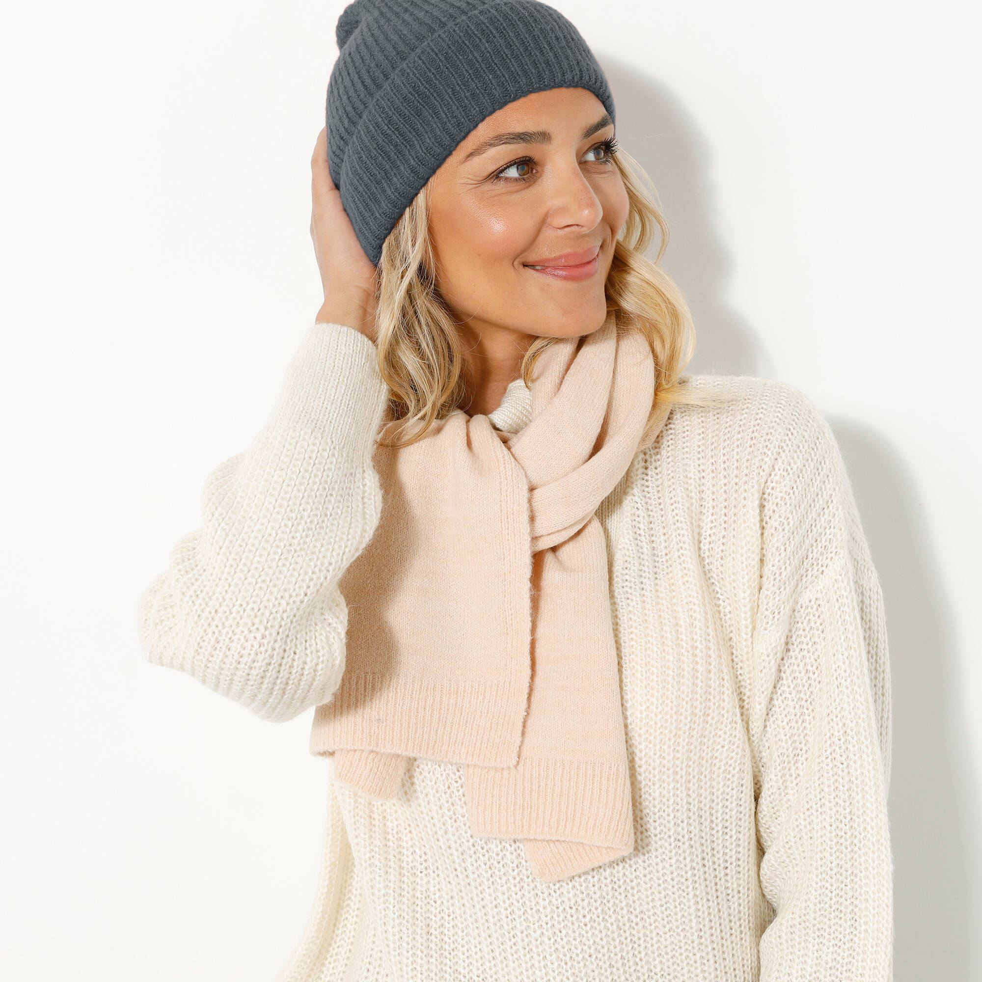 Bonnet en maille unie