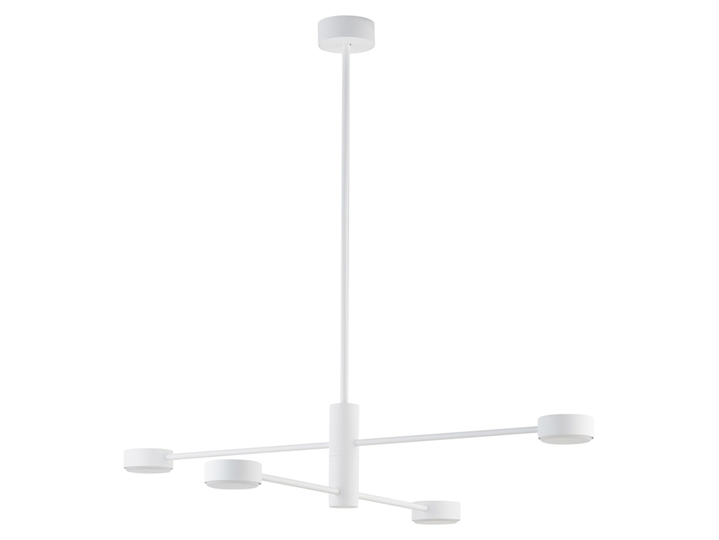 Lampa wisząca Orbit 4-punktowa stalowa biała