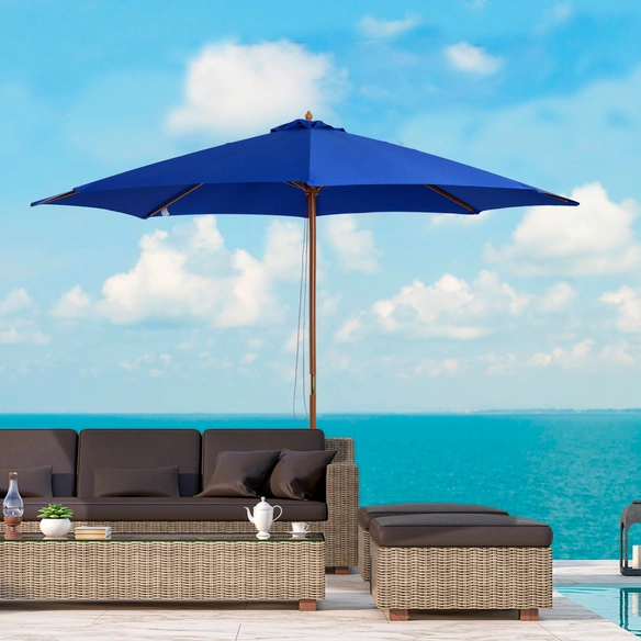 Sonnenschirm, Höhe: 250 cm, blau