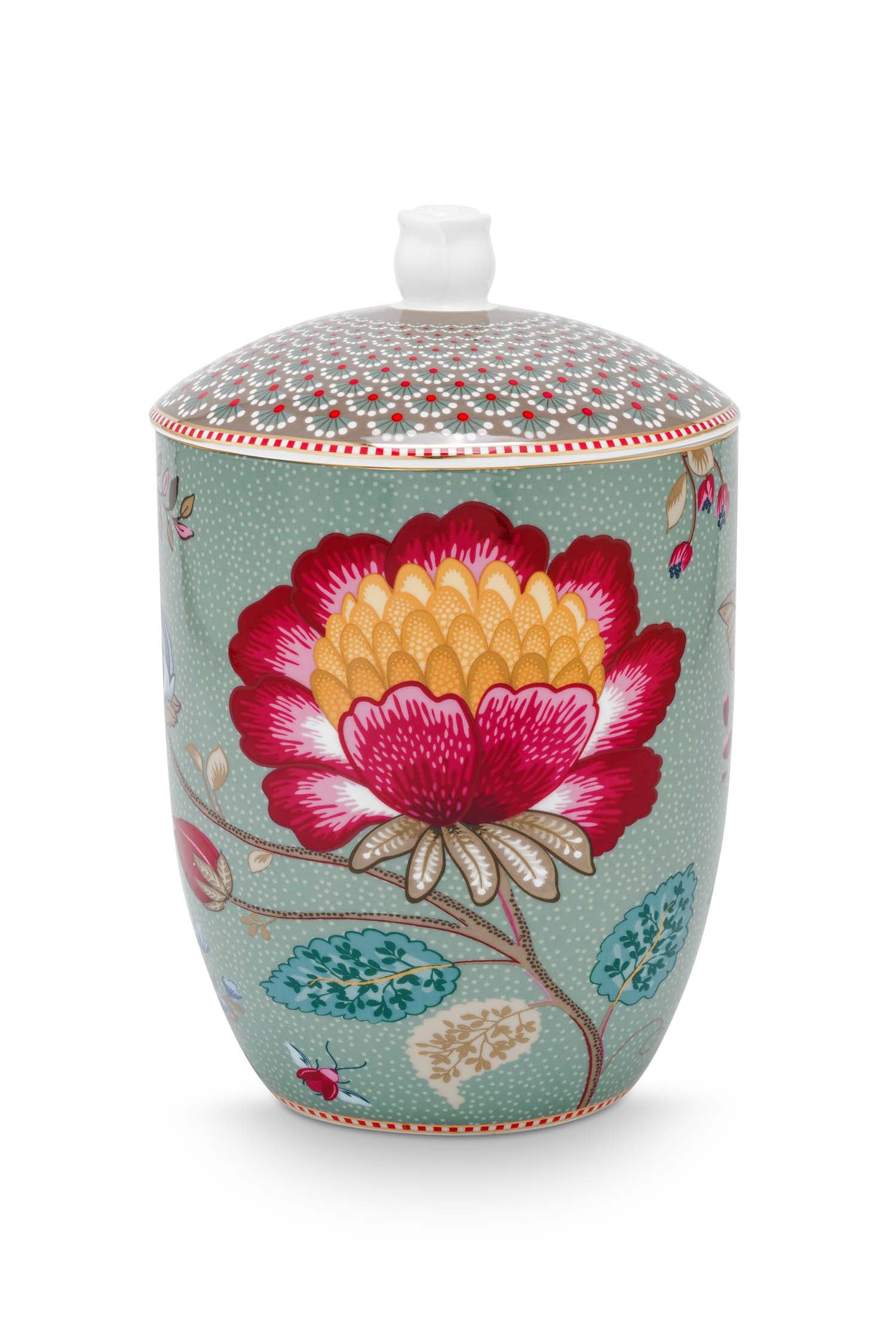 Pip Studio Voorraadpot - Blooming Tales - Lichtblauw - 14cm
