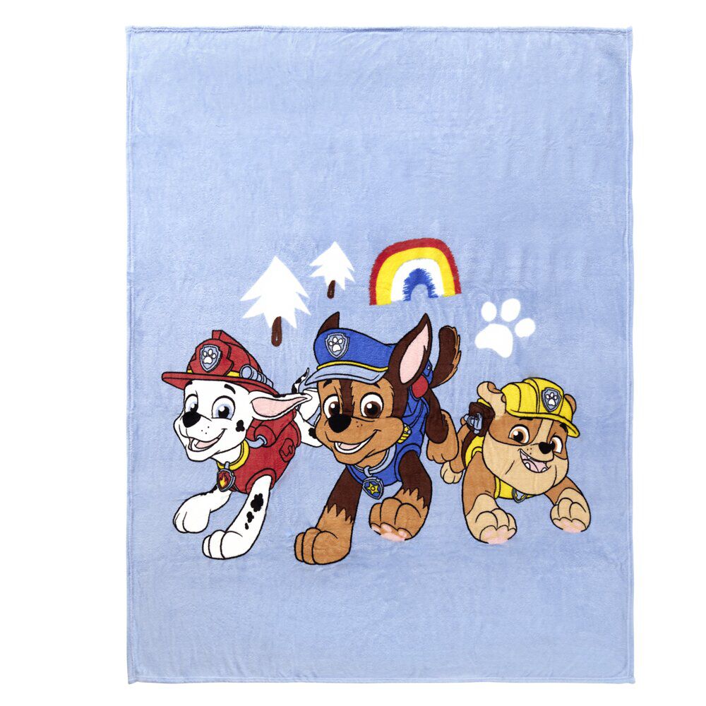 Plaid Pat Patrouille polyester bleu 125x150cm