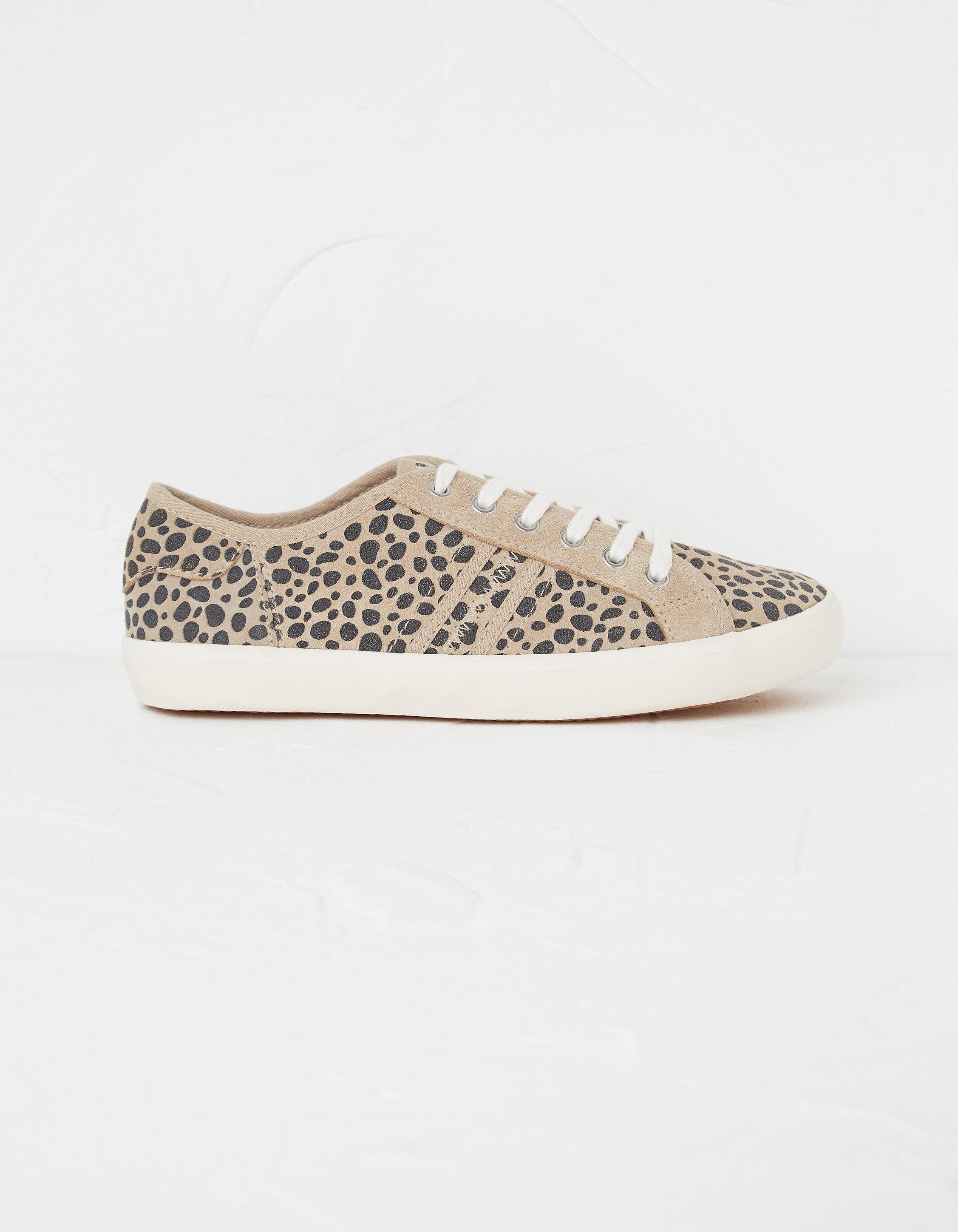 Harlow Animal Print Lace Up Trainers