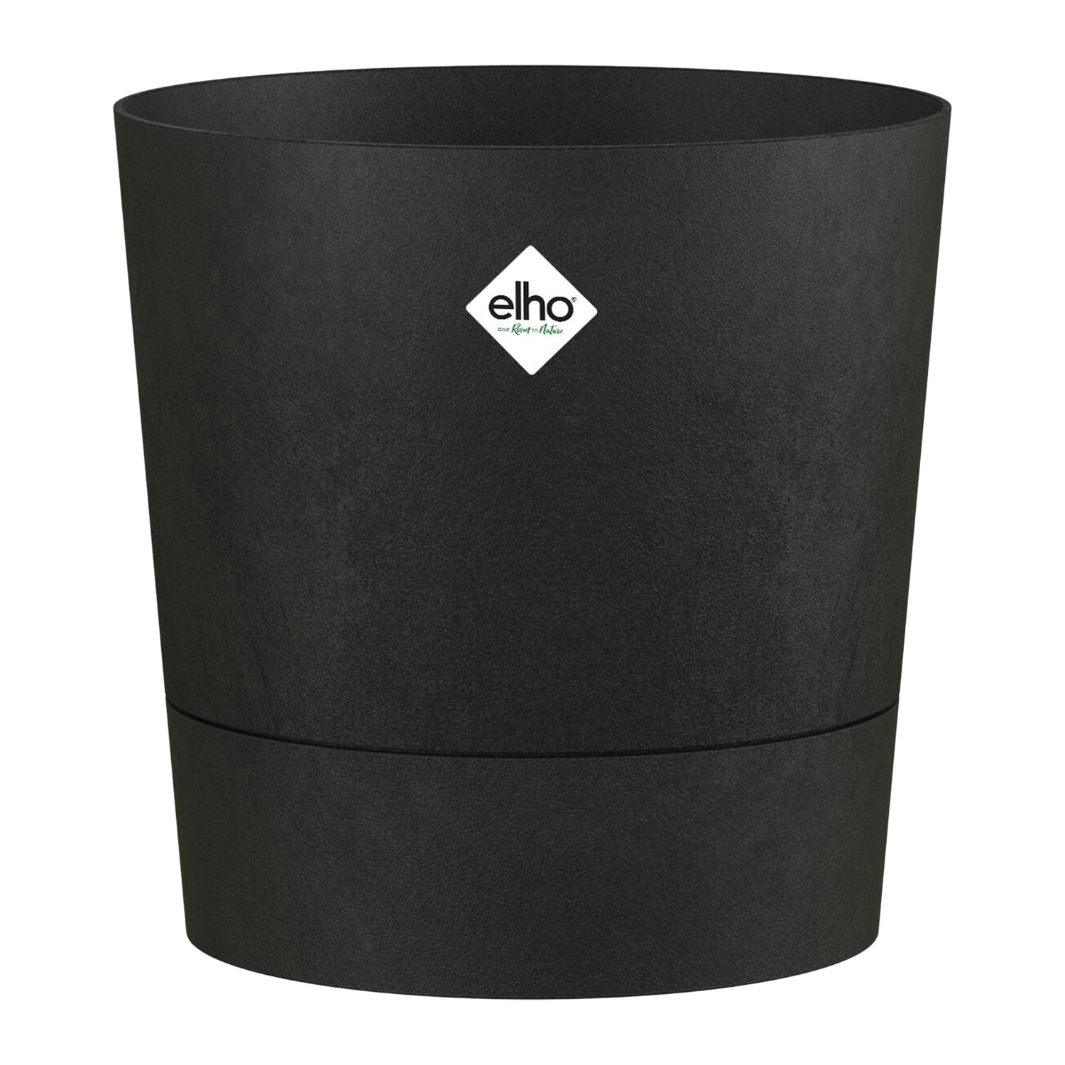 Elho Foss Rond - Zwart - Ø 43 x H 43 cm - Buiten - 100% gerecycled kun