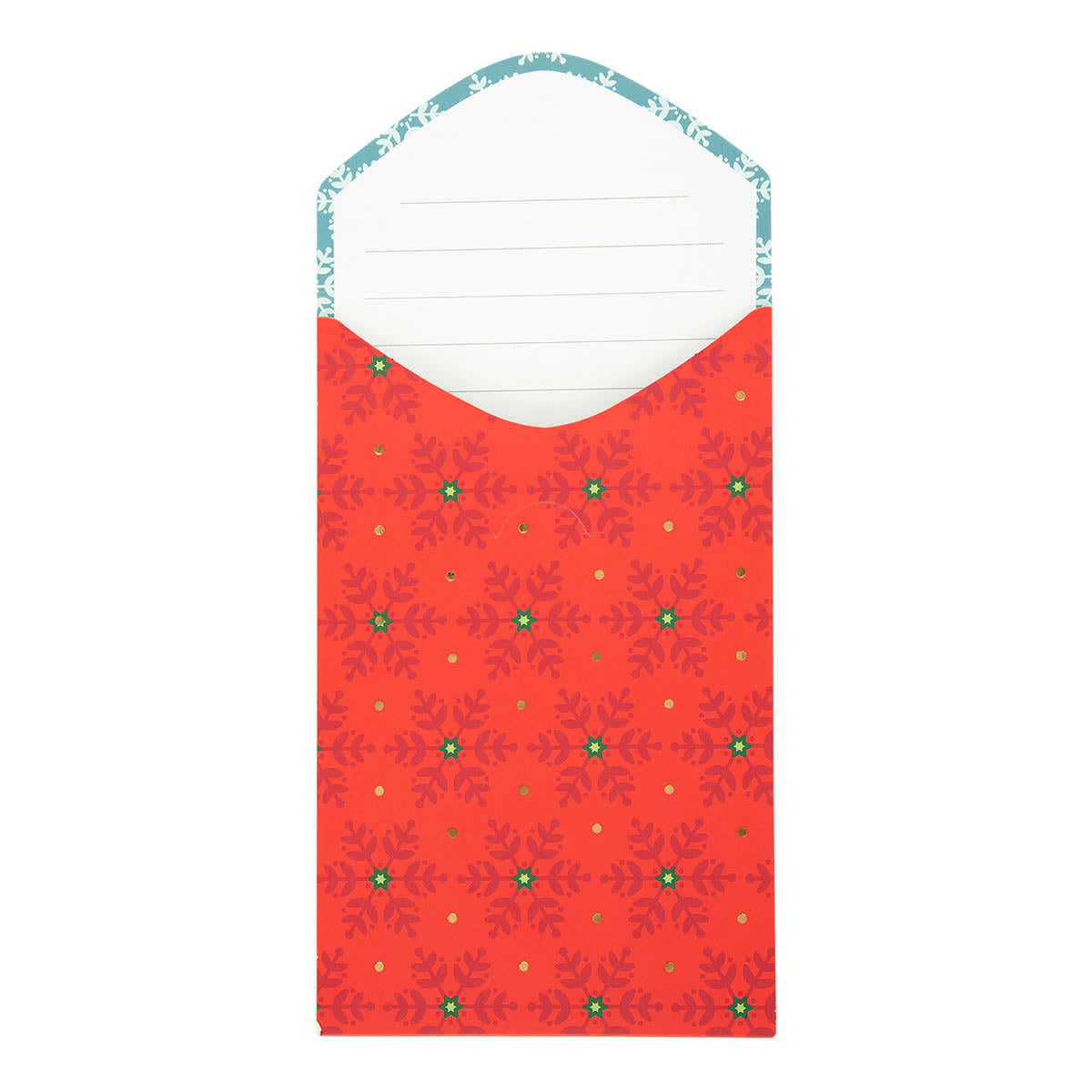 - Carte De Vœux Surprise Flocons Rouges