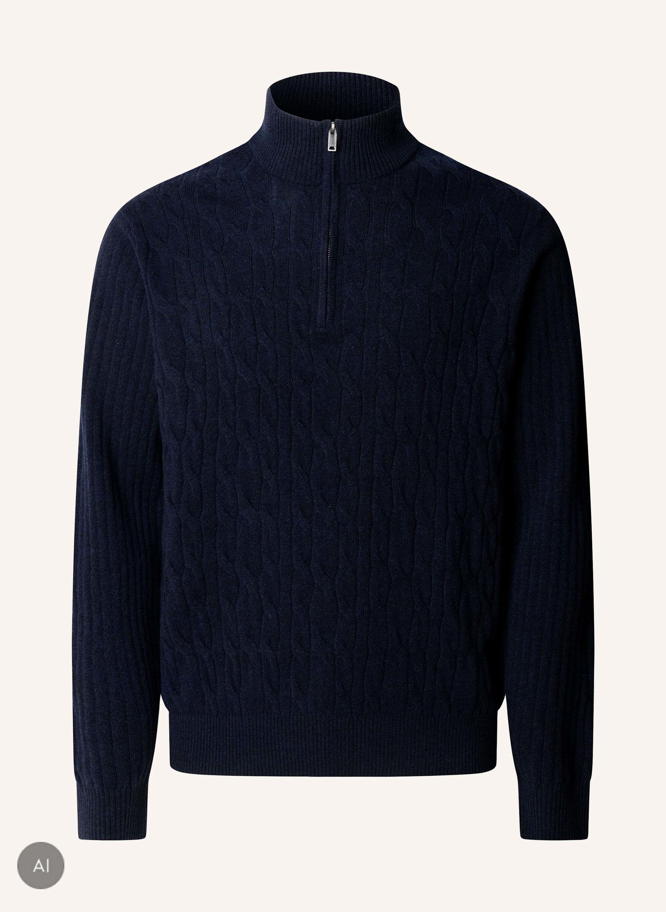 HACKETT LONDON Pullover LAMBSWOOL CABLE HZIP