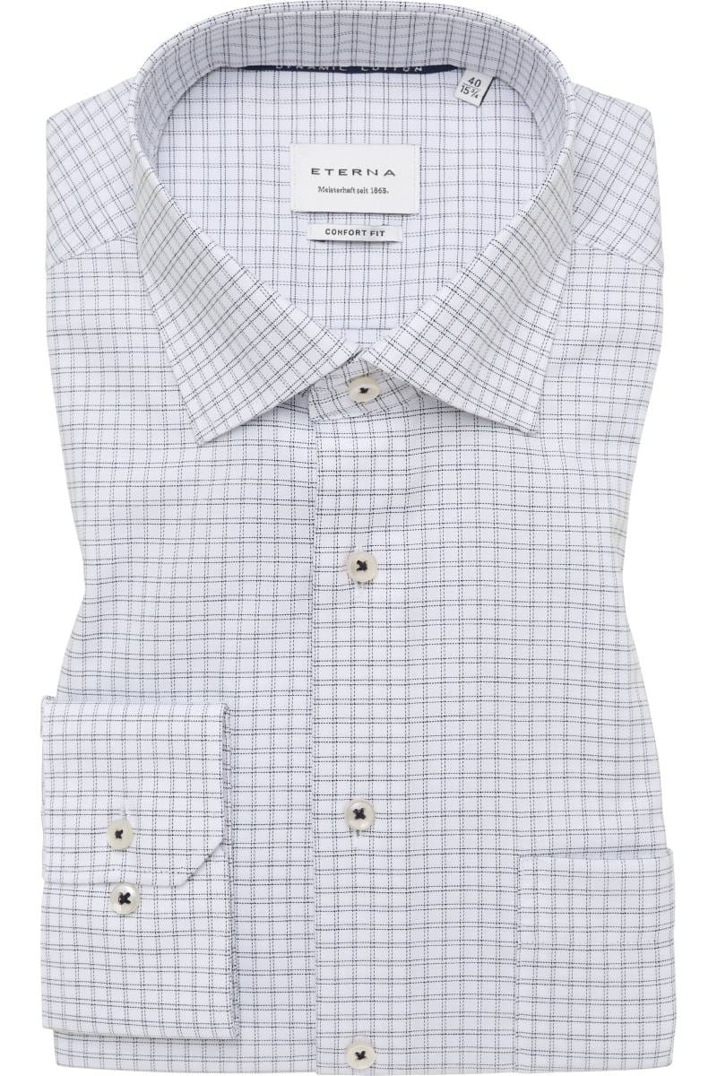 ETERNA Comfort Fit Hemd blau, Kariert