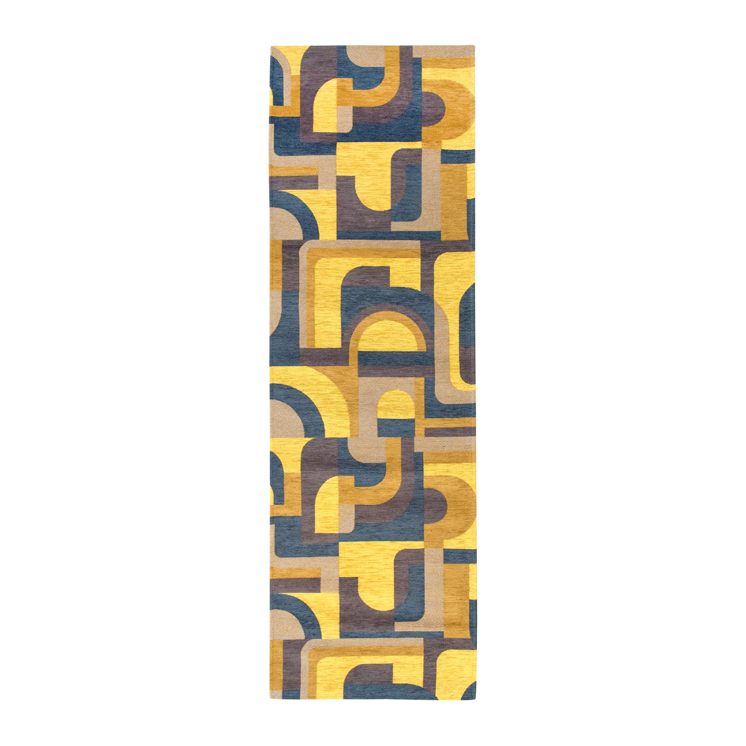 Louis de Poortere Yellow Meyer Runner Vloerkleed 80 x 250 cm - Nuance
